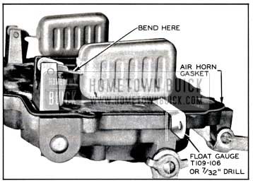 1957 Buick Checking Carburetor Float Level