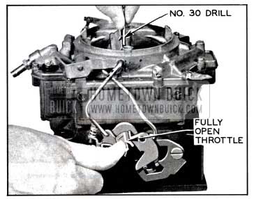 1957 Buick Checking Choke Unloader Adjustment