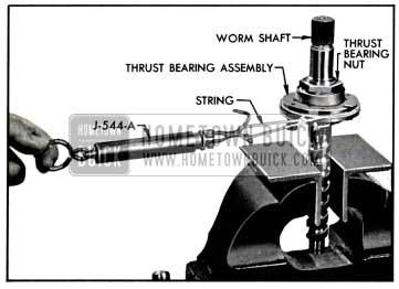 1957 Buick Checking Thrust Bearing Preload
