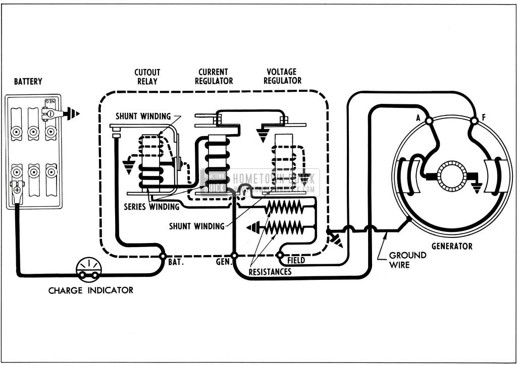1957 Buick Generator System Circuits