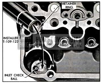 1957 Buick Installing Inlet Check Ball Retainer