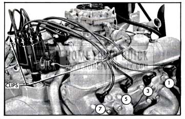 1957 Buick Installing Spark Plug Wires-Right Bank