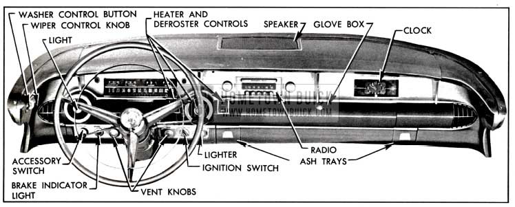 1957 Buick Instrument Panel and Instruments