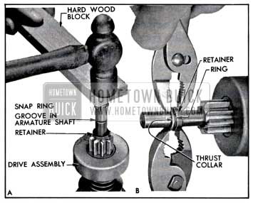 1957 Buick Pinion Stop Retainer and Snap Ring Installation