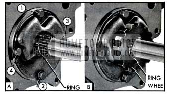 1957 Buick Pump Bolt Tightening Sequence-Installation of Ratchet Wheel