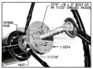 1957 Buick Removing Steering Wheel with Puller J 3274