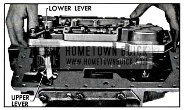 1957 Buick Removing Valve and Servo Body Assembly
