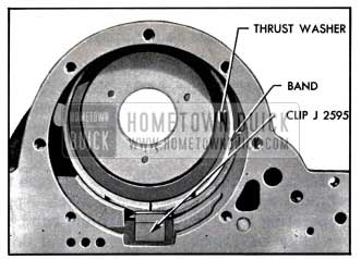 1957 Buick Ring Gear Thrust Washer and Reverse Band Installed