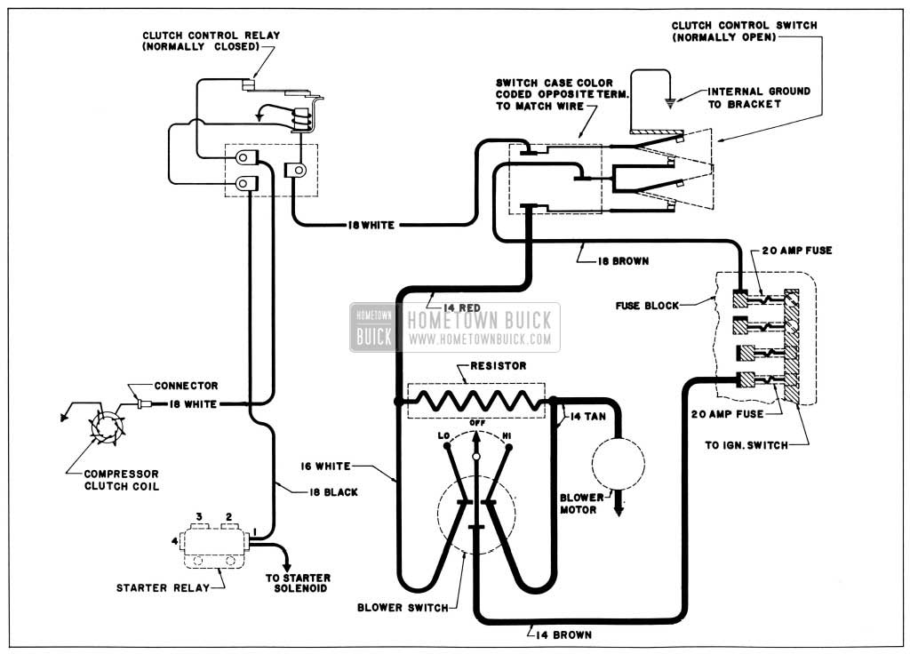 1958 Buick Air Conditioner Wiring Diagram