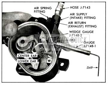 1958 Buick Checking Air Pose Intake Valve