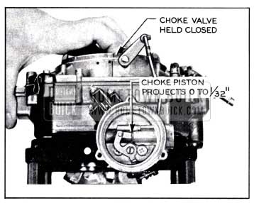 1958 Buick Checking Choke Piston Adjustment