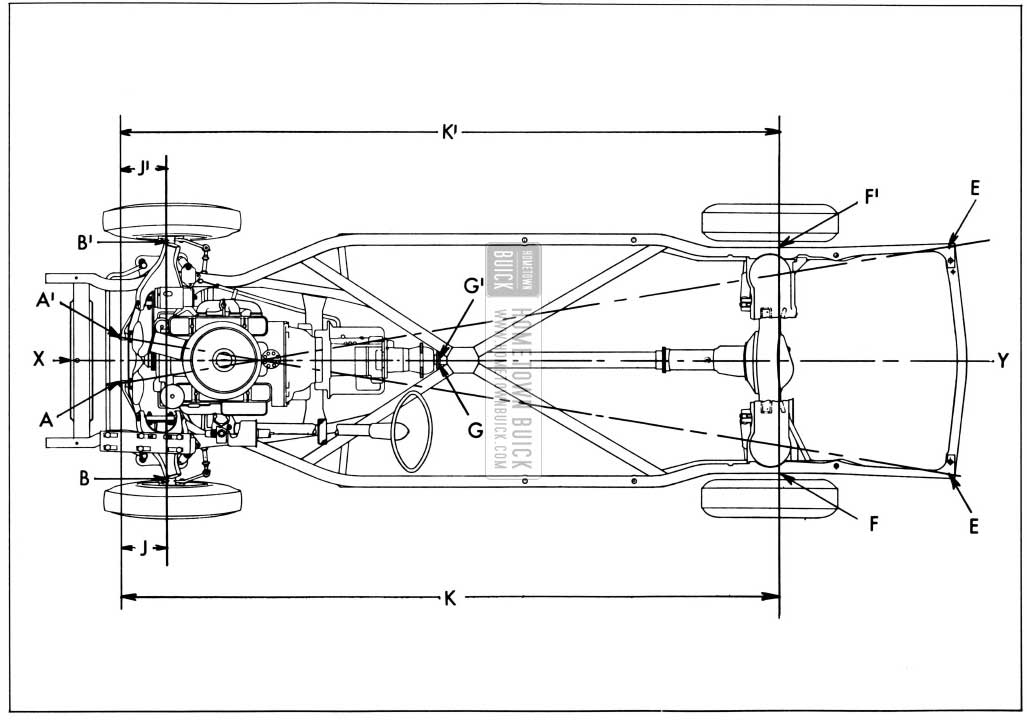 1958 Buick Checking Frame and Suspension Alignment