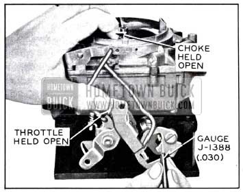 1958 Buick Checking Secondary Contour Adjustment