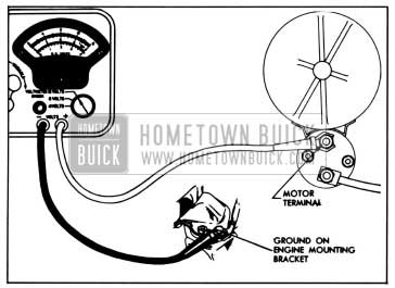 1958 Buick Cranking Voltage Test Connections