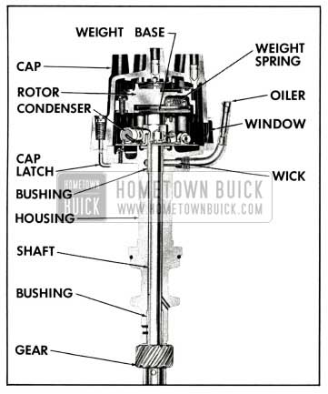 1958 Buick Distributor and Cap Assembly