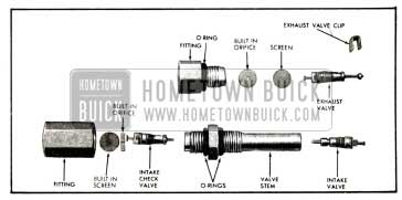1958 Buick Height Control Valve-Valve Cores and Fittings