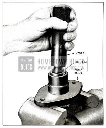 1958 Buick Installation of Drive Shaft Seal - Standard Pump