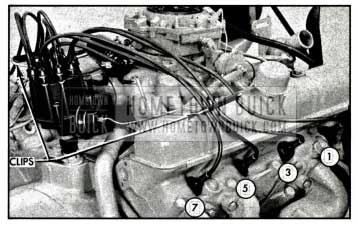 1958 Buick Installing Spark Plug Wires-Right Bank