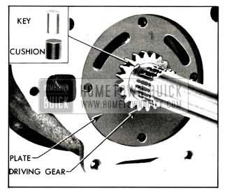 1958 Buick Oil Pump Driving Gear and Key Installed