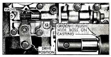 1958 Buick Position of Control Valve in Direct Drive Range