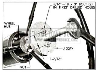 1958 Buick Removing Steering Wheel with Puller J 3274