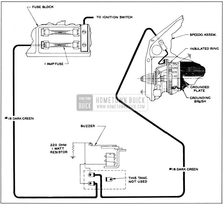 1958 Buick Safety-Minder Circuit Diagram
