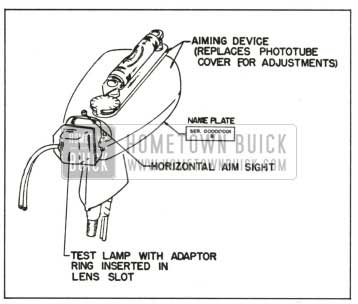 1959 Buick Aiming Device and Test Lamp Installed