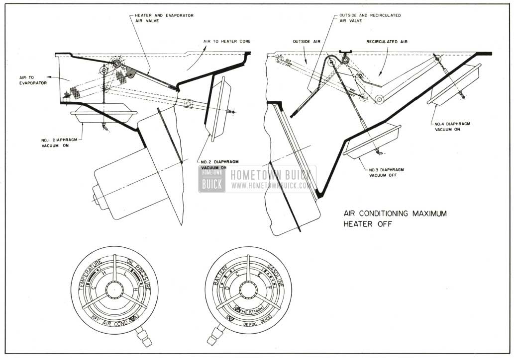 1959 Buick Air Conditioning Maximum - Heater Off