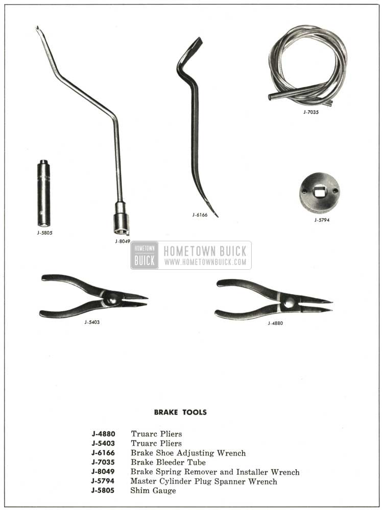 1959 Buick Brake Special Tools