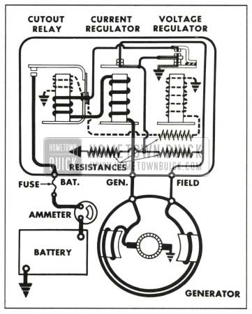 1959 Buick Generator System Circuits-Air Conditioned Car