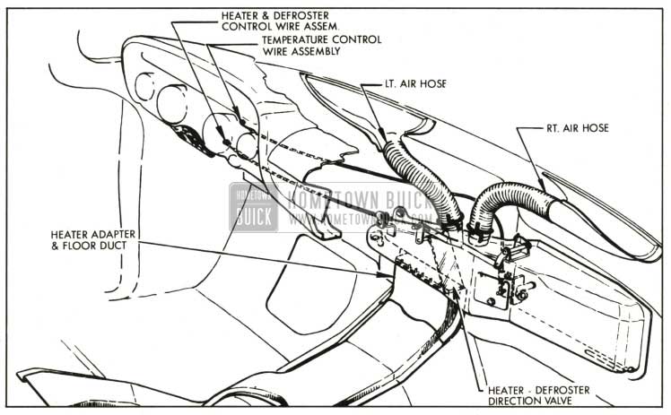 1959 Buick Heater-Defroster Air Distribution System