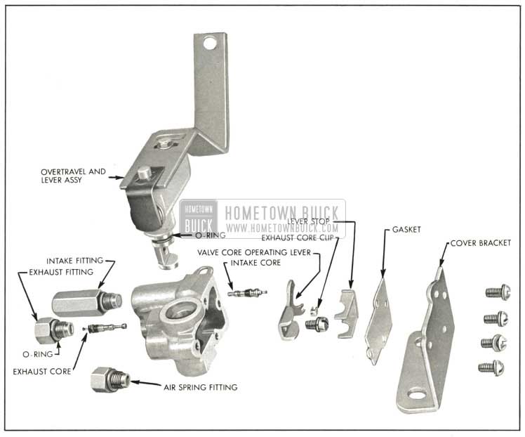 1959 Buick Height Valve Exploded View