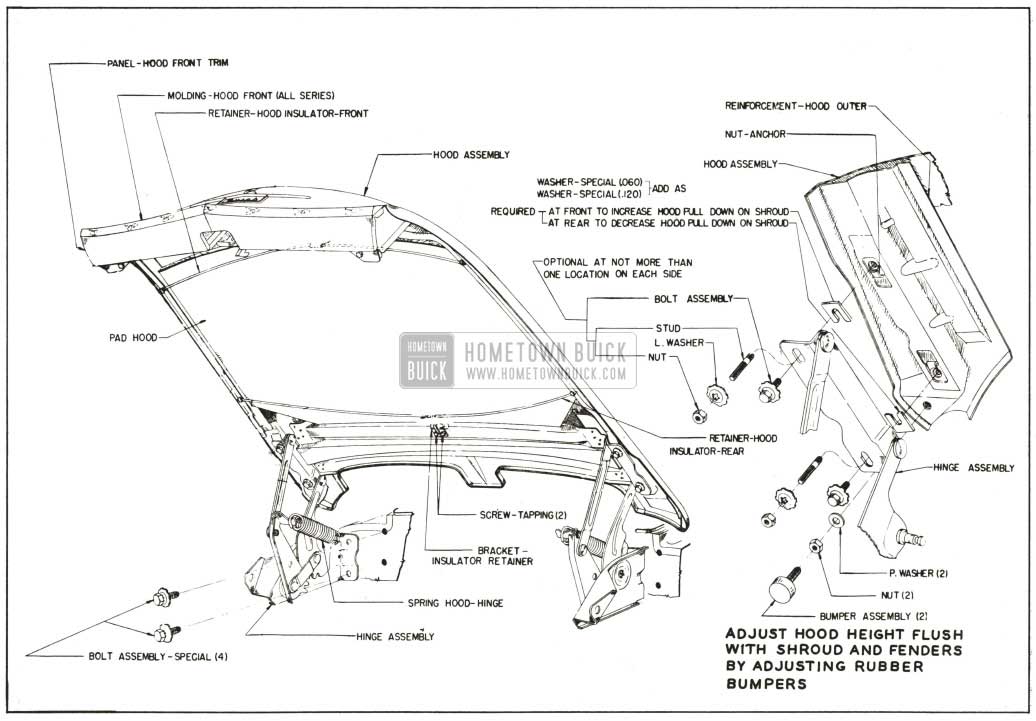 1959 Buick Hood Assembly