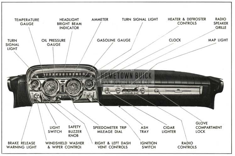 1959 Buick Instrument Panel and Instruments