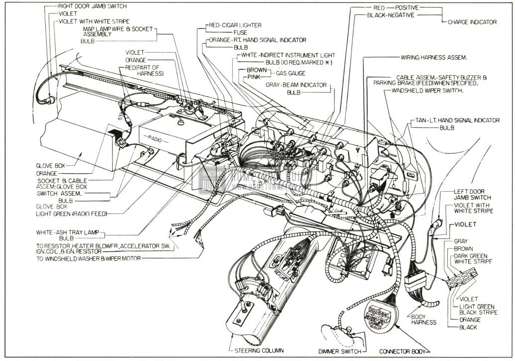 1959 Buick Instrument Panel Wiring