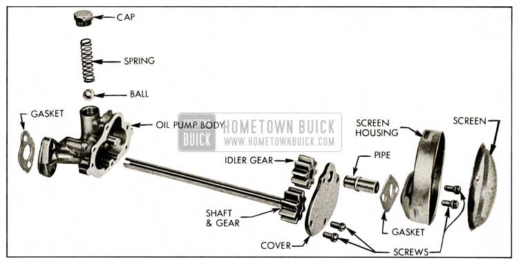 1959 Buick Oil Pump Exploded View