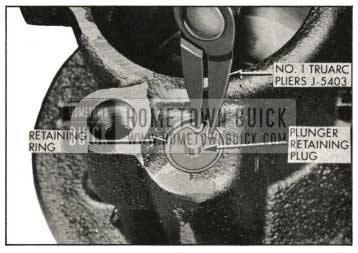 1959 Buick Removing Plunger Plug Retaining Ring