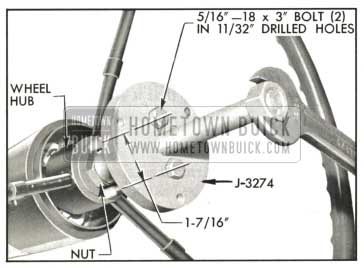 1959 Buick Removing Steering Wheel with Puller J 3274