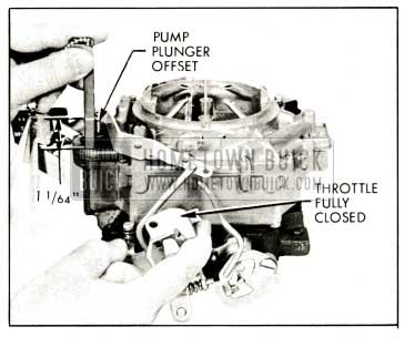 1959 Buick Rochester Carburetor Checking Pump Plunger Adjustment