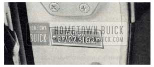 1959 Buick Serial Number Location 1959 Buick VIN Tag