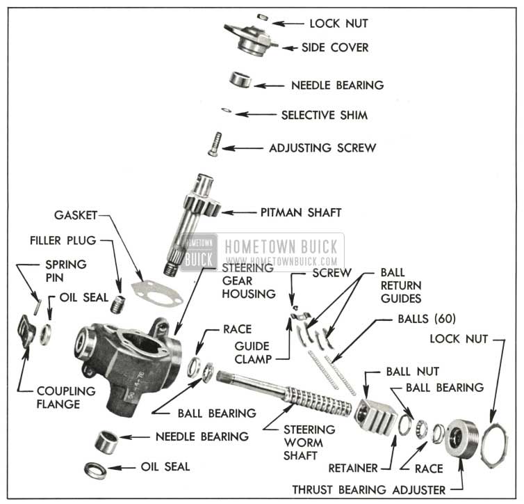 1959 Buick Steering Gear-Disassembled