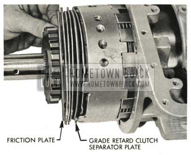 1959 Buick Triple Turbine Transmission - Install Grade Retard Clutch Separator Plate