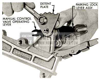 1959 Buick Triple Turbine Transmission - Manual Control Valve Operating Lever
