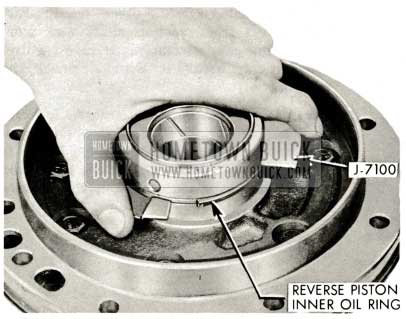 1959 Buick Triple Turbine Transmission - Reverse Piston Inner Oil Ring Installation