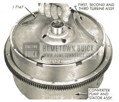 1959 Buick Triple Turbine Transmission - Set First, Second and Third Turbine Assembly