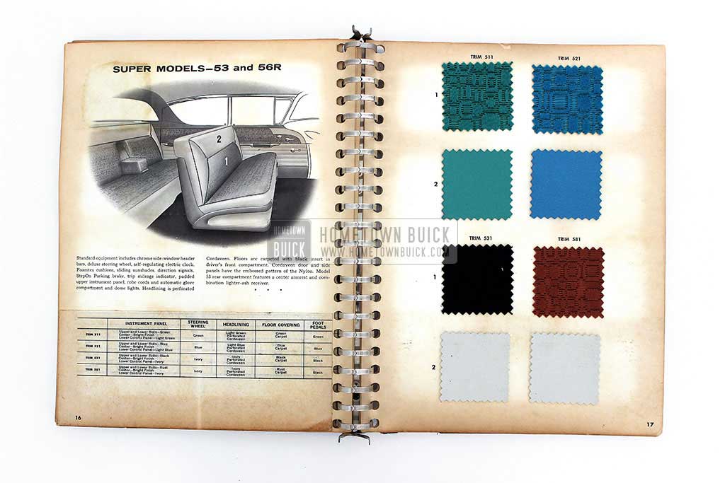 1957 Buick Colors & Fabrics Book 08
