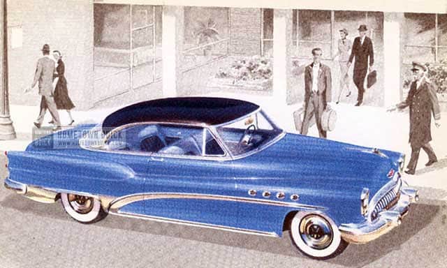 1953 Buick Roadmaster Postcard 1953 Buick Roadmaster