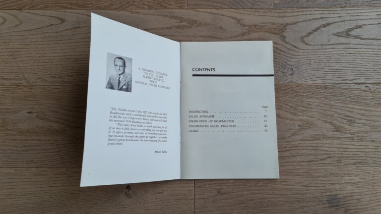 1956 Buick Roadmaster Salesmen Booklet (ORIGINAL) - Image 2