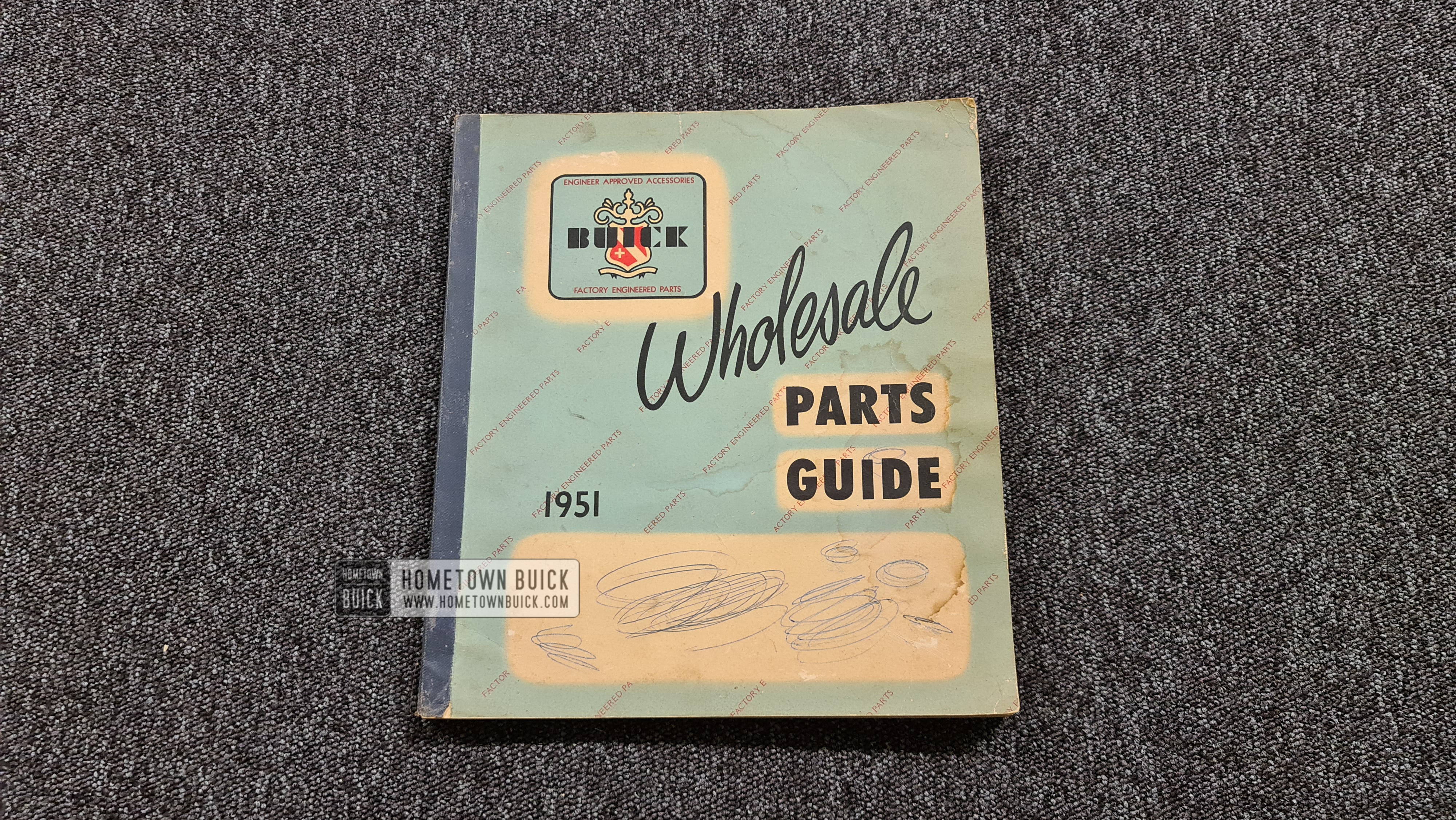 1951 Buick Wholesale Parts Guide (ORIGINAL) - Hometown Buick