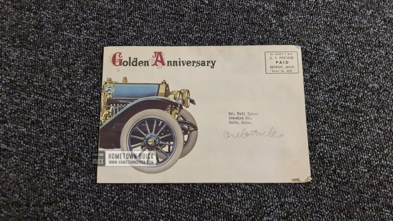 1953 Buick Service Mailer - Golden Anniversary (ORIGINAL)